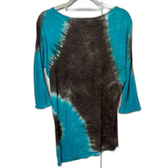 INC International Concepts Ombre Embellished Long Sleeve Top Size S - Picture 2 of 6